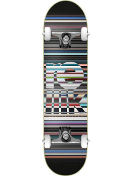Rellik Stripes Series Complete Skate Black 8.0