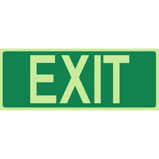 Πινακίδα σήμανσης PVC exit 295x115mm