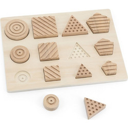 Παιδικό Puzzle Andreu Toys Ξύλινο Γεωμετρικά Σχήματα 12 Κομμάτια