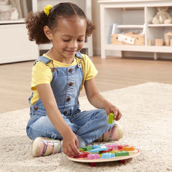 Melissa & Doug Shape Sorting Clock Ξύλινο Ρολόι με 12 Αφαιρούμενα Κομμάτια