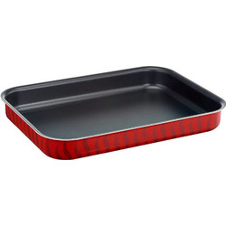 Tefal Coral Flame Ορθογώνιο Ταψί Φούρνου Αλουμινίου Αντικολλητική Επίστρωση Flames 37x27cm