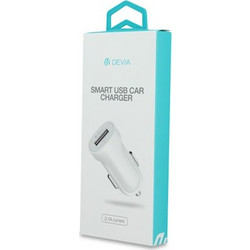 Devia car charger Smart 1USB white 2,1A