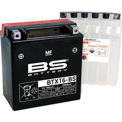 BS Μπαταρία Μοτοσυκλέτας BTX16-BS 230A 14.7Ah
