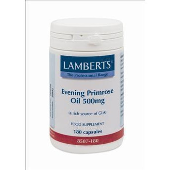 Lamberts Evening Primrose Oil Έλαιο Νυχτολούλουδου 500mg 180 Κάψουλες