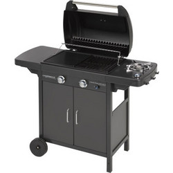 Campingaz 2 Series Classic EXS Ψησταριά Υγραερίου με 2 Εστίες και Πλαϊνό Μάτι 7.5kW Επιφάνειας 61x35cm
