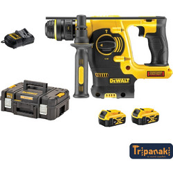 Dewalt DCH254M2 Περιστροφικό Σκαπτικό Πιστολέτο Μπαταρίας 400W 18V με 2 Μπαταρίες και SDS Plus