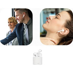 Ασύρματα στερεοφωνικά bluetooth handsfree ακουστικά ζεύγος με mini power bank