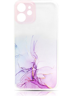 Watercolor Marble iPhone 12 Mini 1 Διαφανές