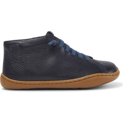 Camper Παιδικά Μποτάκια Navy Μπλε Δερμάτινα με Φερμουάρ K90019-096