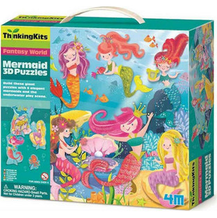 Παιδικό Puzzle 4M 3D Δαπέδου Γοργόνες 6 Κομμάτια