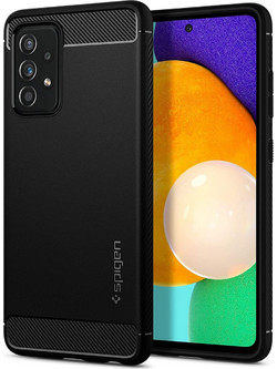 Spigen Rugged TPU Armor Back Cover Black (Galaxy A52 / A52s)