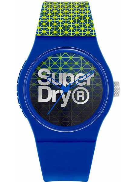 Superdry Urban Geo Ανδρικό Ρολόι με Μπλε Καουτσούκ Λουράκι SYG268UN