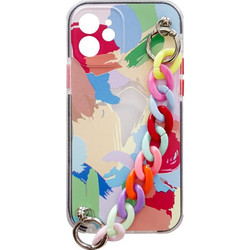 Color Chain Case gel flexible elastic case cover with a chain pendant for Xiaomi Redmi Note 10 Pro multicolour (4)