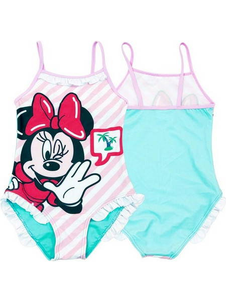 Παιδικό Μαγιό Ολόσωμο Minnie Mouse Με Ριγές σε Γαλάζιο Χρώμα, Children's swimwear - Aria Trade
