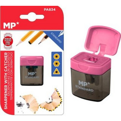 MP ξύστρα μολυβιών με κάδο PA834, ροζ