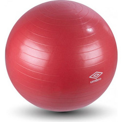 Umbro Φουσκωτή Μπάλα Γυμναστικής για Yoga και Pilates με διάμετρο 75 cm, σε Κόκκινο χρώμα - Umbro