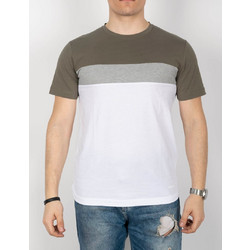GEOX T-SHIRT ΚΟΝΤΟΜΑΝΙΚΟ ΜΕ ΛΑΙΜΟΚΟΨΗ ΠΟΛΥΧΡΩΜΟ 100%ΒΑΜΒΑΚΙ REGULAR FIT