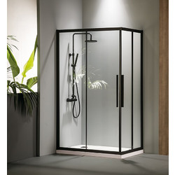 Καμπίνα Flow Black 100x80