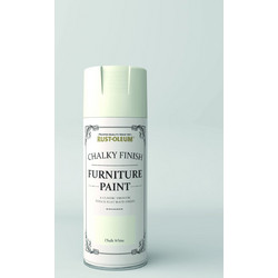 Rust-Oleum Chalky Finish Furniture Χρώμα Κιμωλίας Σπρέι Λευκό Ματ 400ml
