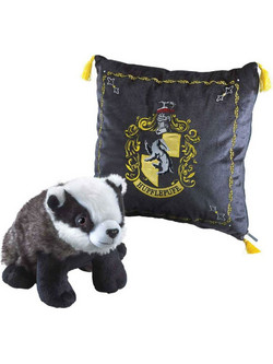 The Noble Collection Hufflepuff House Mascot & Cushion NN7045