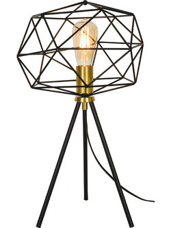 Viokef 4217700 Πορτατίφ Ε27 Μαύρο Φ30xΥ57cm