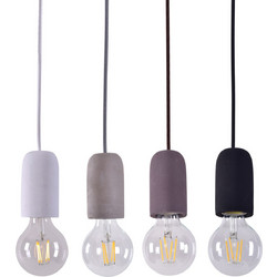 Home Lighting Iris Κρεμαστό Φωτιστικό Οροφής Μονόφωτο E27 Μαύρο 77-3573