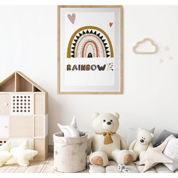 ΠΑΙΔΙΚΗ ΑΦΙΣΑ RAINBOW 3 48288 (PVC/PLEXIGLASS ΦΥΣΙΚΟ ΞΥΛΟ ΜΕ ΠΛΑΙΣΙΟ) 40x60cm