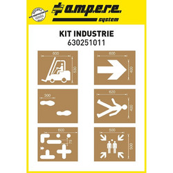 Ampere Stencil Kit Διαγράμμισης 6 τμχ