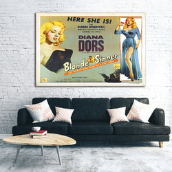 Πίνακας σε καμβά - Vintage Movie Posters - Blonde Sinner - 45 x 30 εκ