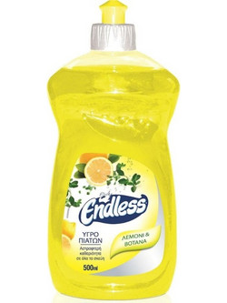 Καθαριστικό υγρό πιάτων Endless 500ml Λεμόνι & Βότανα
