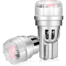 T10 LED 12V 3 SMD 3020 3W 65LM κόκκινο 2 τεμάχια A500 SL2 T10R NOVSIGHT