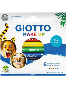 Σετ Make Up Μολύβια σε Κλασικά Χρώματα Giotto 6τεμ