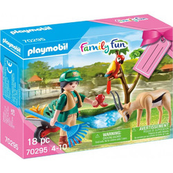 Playmobil Family Fun Φροντιστής Ζωολογικού Κήπου με Ζωάκια για 4+ Ετών 70295