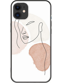 Θήκη Girl Look iPhone 11 Black TPU (Μαύρη Σιλικόνη)