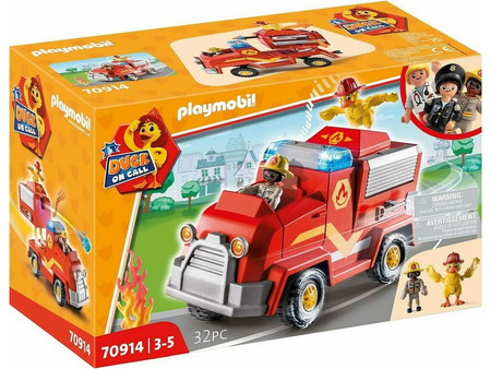 Playmobil Duck On Call Όχημα Πυροσβεστικής με Κανόνι Νερού για 3-5 Ετών 70914