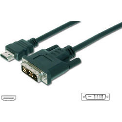 Digitus Καλώδιο HDMI 1.4 HDMI Male to DVI-D Male 3m Black