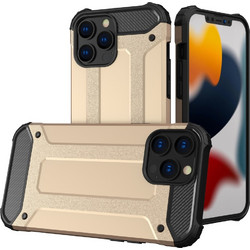 Hurtel Hybrid Armor Back Cover Gold (iPhone 13 Pro Max)