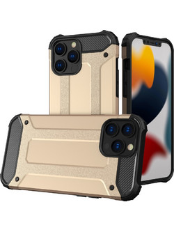 Hurtel Hybrid Armor Back Cover Gold (iPhone 13 Pro Max)