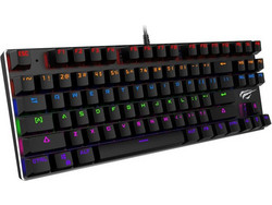 Havit HV-KB435L Μηχανικό Gaming Πληκτρολόγιο TenKeyLess με Outemu Blue Διακόπτες RGB Black