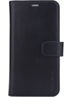 Radicover - Radiationprotected Mobilewallet Leather iPhone 12 Mini Exclusive 2in1 Magnetcover - Black