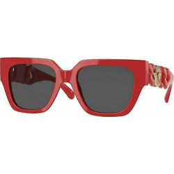 Versace VE 4409 5065/87 Γυναικεία Γυαλιά Ηλίου Τετράγωνα Κοκάλινα Κόκκινα με Γκρι Polarized Φακό