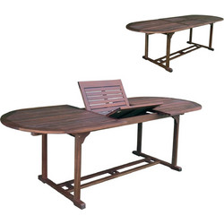 Woodwell Garden Οβάλ Τραπέζι Κήπου Ξύλινο Καφέ 240x90cm Ε20212,9