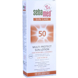 Sebamed Suncare Multi Protection Sun Αντηλιακό Γαλάκτωμα Προσώπου & Σώματος Αντιγηραντικό Κατά των Πανάδων SPF50+ 150ml