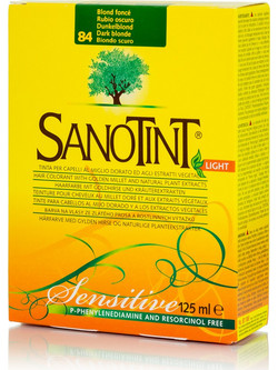 Sanotint Light 84 Ξανθό Σκούρο Φυτική Ημιμόνιμη Βαφή Μαλλιών Χωρίς Αμμωνία 125ml