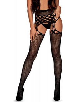 Obsessive S816 Garter Stockings Black