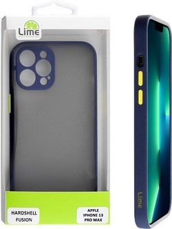Lime Θήκη Iphone 13 Pro Max 6.7 Hardshell Fusion Camera Guard Blue With Yellow Keys
