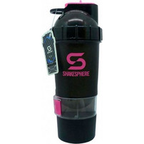 ShakeSphere V2 700ml black/pink - Shaker Πρωτεΐνης