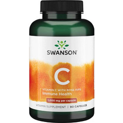 Swanson Vitamin C Rose Hips 1000mg 90 Κάψουλες