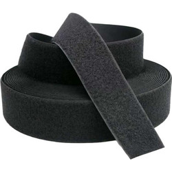 Velcro Ταινία - (Χριτς Χρατς) Μαύρο Μαλακό 2,5cm Ραφτό