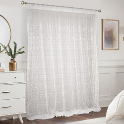 Lino Home Κουρτίνα με Τρέσα 280x300 Zenio White